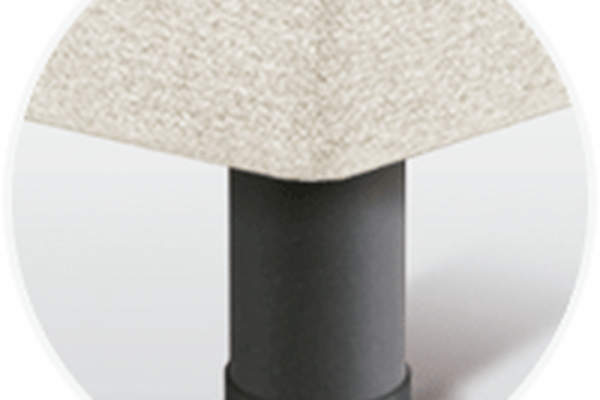 Sonpura Metálica Cilíndrica Gris 15 cm Feet