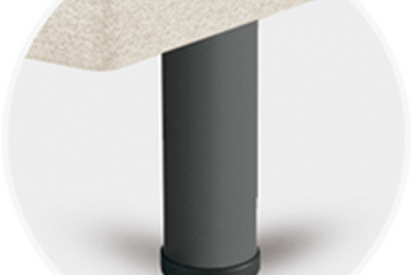 Sonpura Metálica Cilíndrica Gris 25 cm Feet