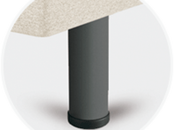 Sonpura Metálica Cilíndrica Gris 25 cm Feet